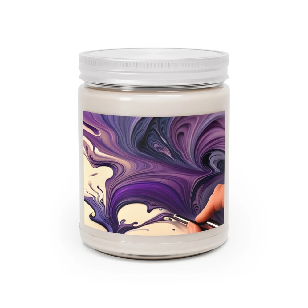 Scented candles (Violet acrylic)